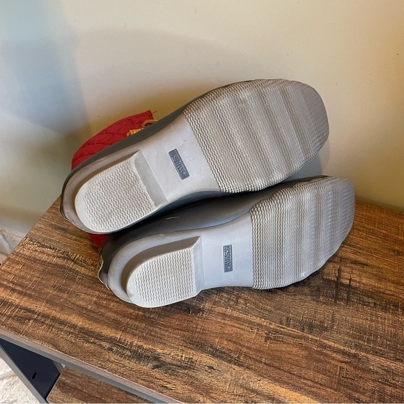 Sperry Top-Sider Saltwater Quilted Duck Boots Womens Wine Black size 9.5 - Picture 8 of 8